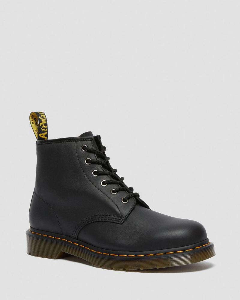 Dr Martens 101 Leren Enkellaars Dames Zwart | NL 99KOR